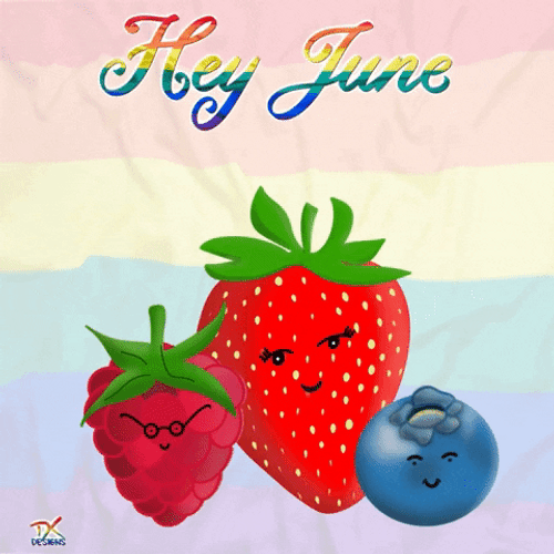 Raspberry Pride Strawberry  GIF