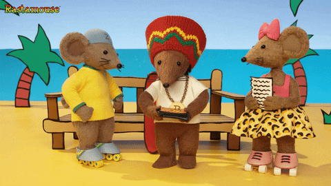 Rastamouse Reading Book Inside Ship GIF