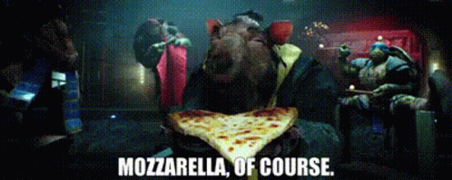 Rat Smelling Mozzarella Pizza GIF