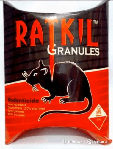 Ratkill Granules Package with Rat