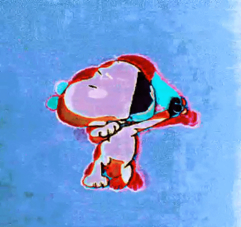 Rave Dancing Trippy Snoopy GIF