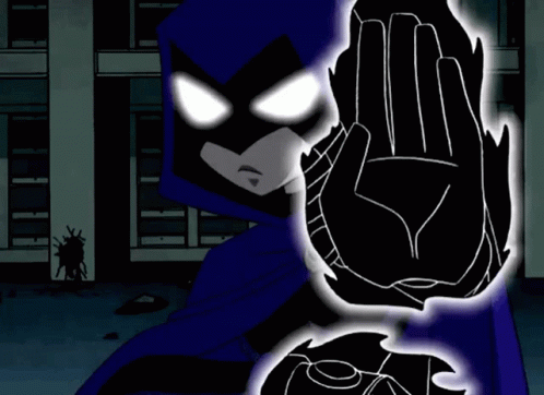 Raven Black Power Hand GIF
