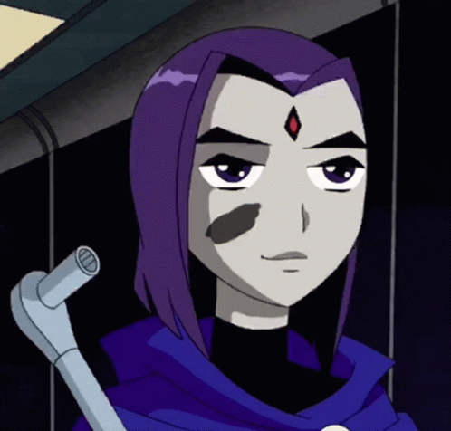 Raven Teen Titans Wide Smile GIF