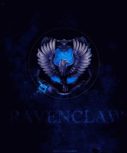 Ravenclaw Emblem Blue Background