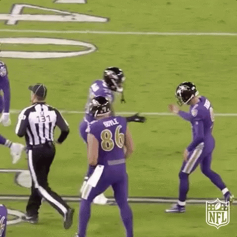 Ravens Signature Hand Shake GIF