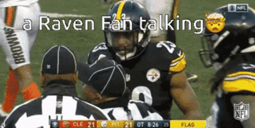 Ravens Fan Talking GIF