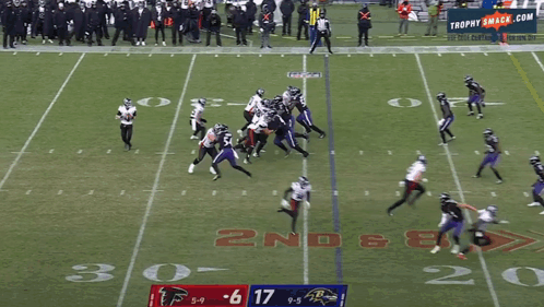 Ravens Football Game with Trophy Smack.com Sign