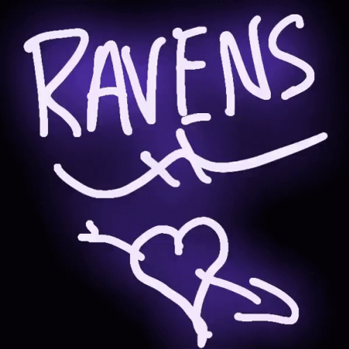 Ravens Glowing Heart GIF