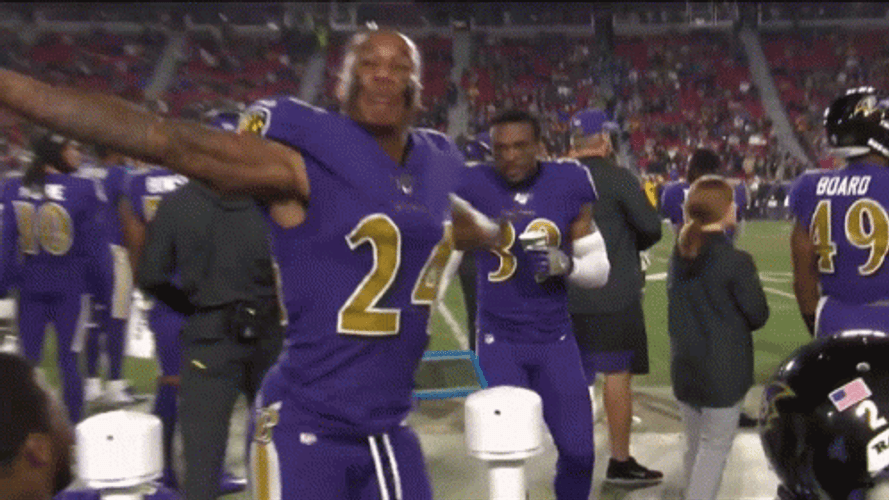 Ravens Peters Turning Around GIF