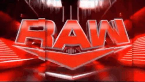 Raw Logo On Red Background GIF
