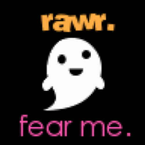 Rawr Adorable Ghost Animation GIF