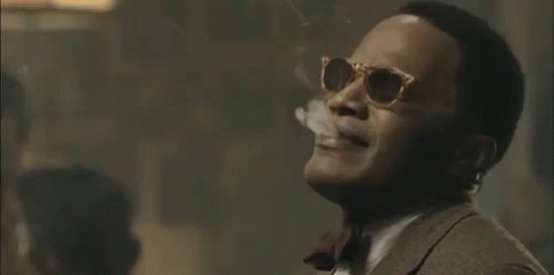 Ray Charles Jamie Foxx Smoking GIF