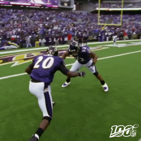 Ray Lewis Chest Bump With Ed Reed GIF