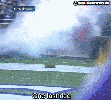 Ray Lewis Entrance With Smoke And Fire GIF