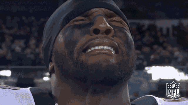 Ray Lewis Eyes Closed And Emotional GIF