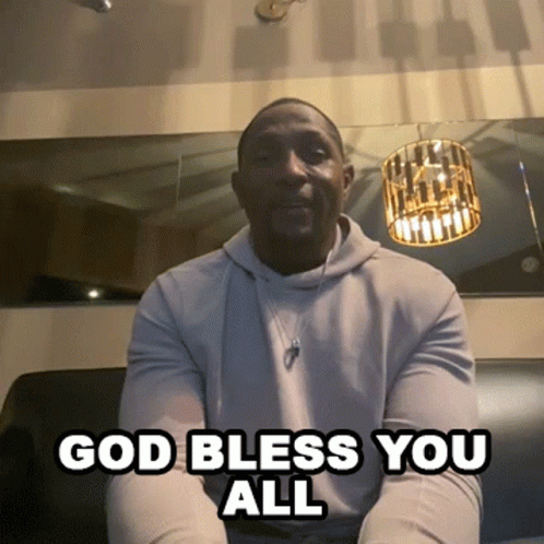 Ray Lewis God Bless You All GIF