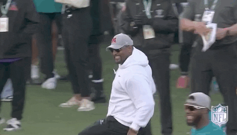 Ray Lewis Happily Running GIF