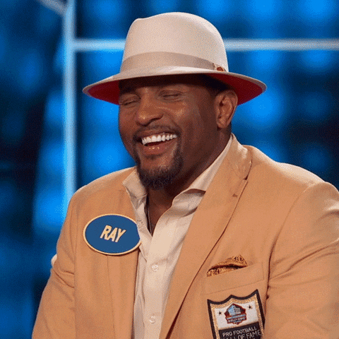 Ray Lewis Laughing Family Feud GIF