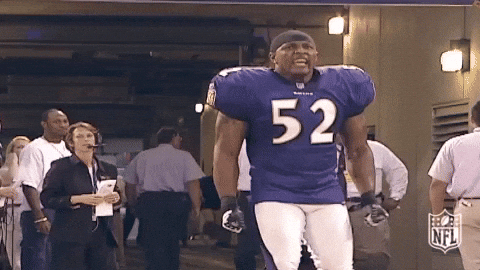 Ray Lewis Pumping Up Crowd GIF