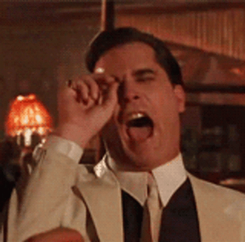 Ray Liotta Laughing Hard Goodfellas GIF
