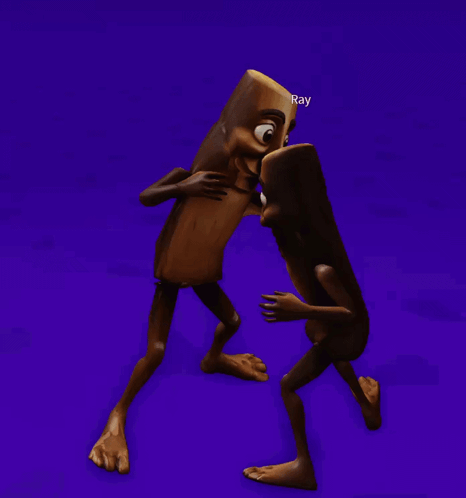 Ray Standing Next to Another Character