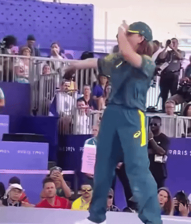 Raygun Getting Hyped Olympic Break Dance GIF