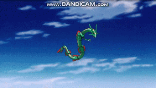 Rayquaza Ready For Attacking Deoxys GIF