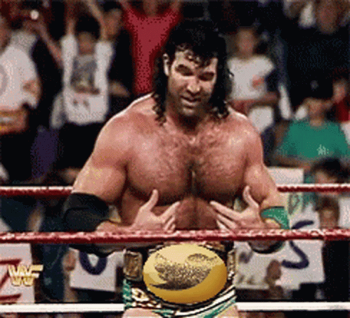 Razor Ramon Winning Intercontinental Championship GIF