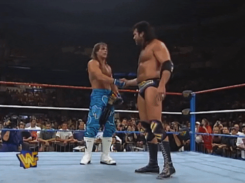 Razor Ramon Shake Hands Shawn Michaels GIF