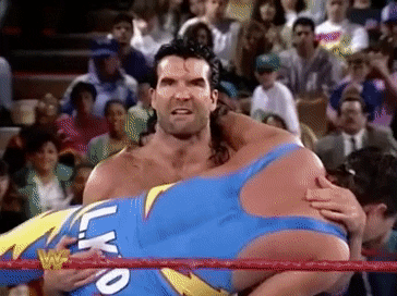 Razor Ramon Throwing The 123 Kid GIF