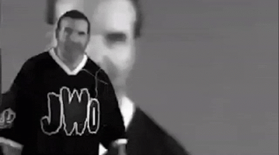 Razor Ramon Wearing JWO Shirt GIF