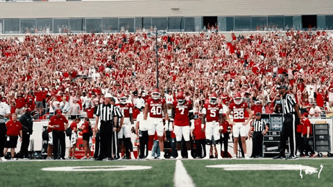 Razorbacks Players Preparing For Photoshoot GIF