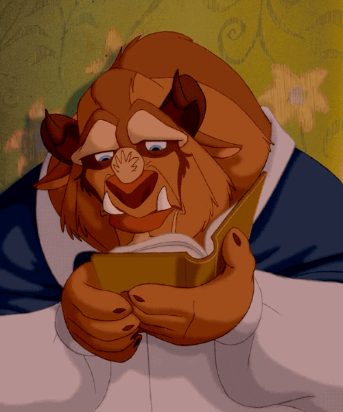 Reading Is Fundamental Beast Reading GIF