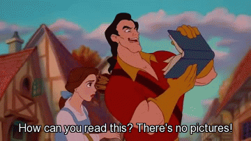 Reading Is Fundamental Gaston And Belle GIF