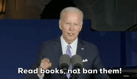 Reading Is Fundamental Joe Biden Read Not Ban GIF