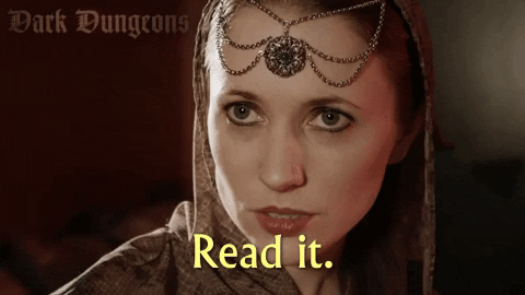 Reading Is Fundamental Read It Dark Dungeons GIF