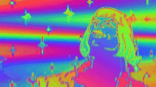 Reading Rainbow He Man Glitch GIF