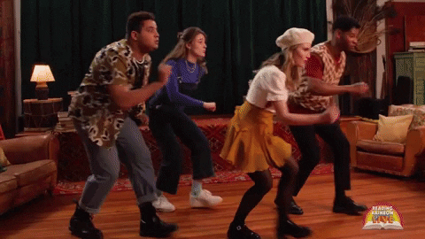 Reading Rainbow Live Casts Dancing GIF