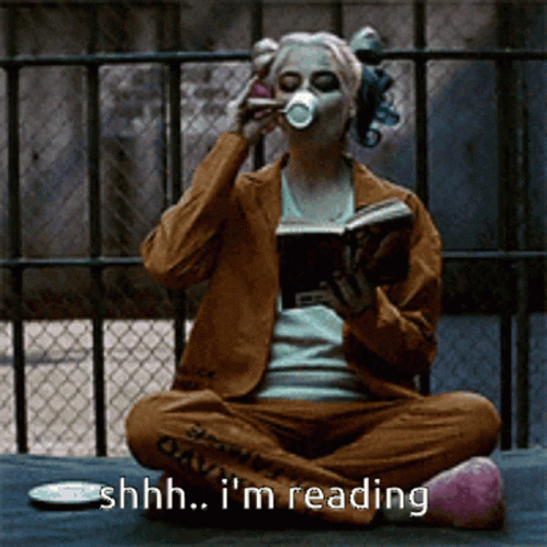 Reading Rainbow Suicide Squad Harley Quinn GIF