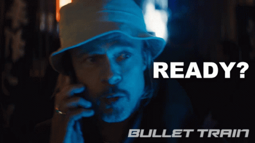 Ready Brad Pitt Bullet Train GIF