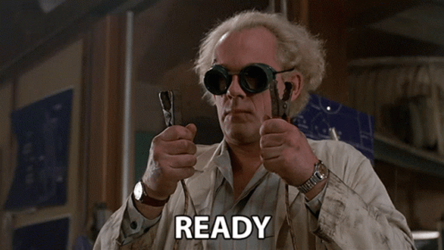 Ready Doctor Emmett Brown Back To The Future GIF
