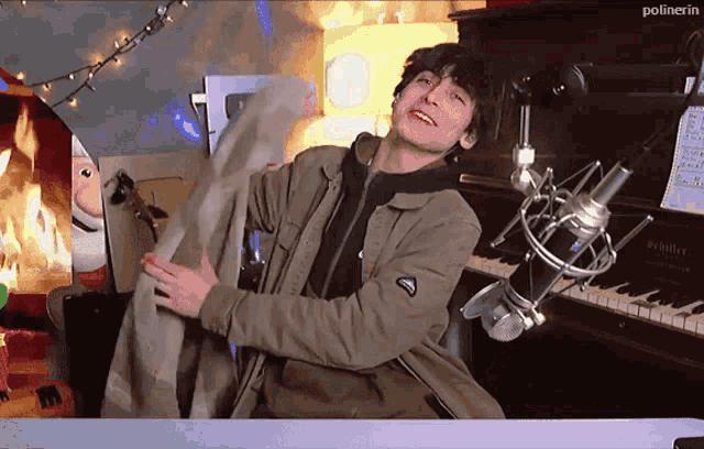 Ready For Chaos Aidan Gallagher Blanket Fire Meme GIF