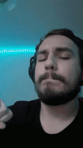 Man Jamming To The Beat Ready To Party GIF
