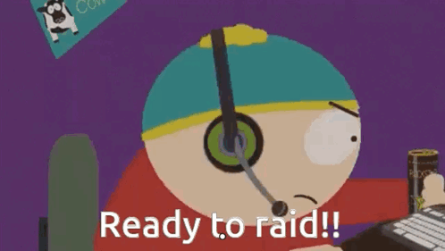 Ready To Raid Text GIF