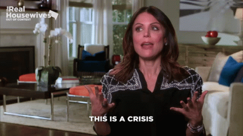 Real Housewives Bethenny Frankel This Is A Crisis GIF