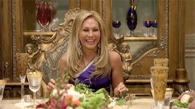 Real Housewives Floral Dining Adrienne Maloof GIF