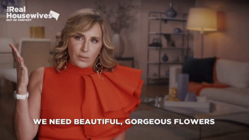Real Housewives Floral Sonja Morgan GIF
