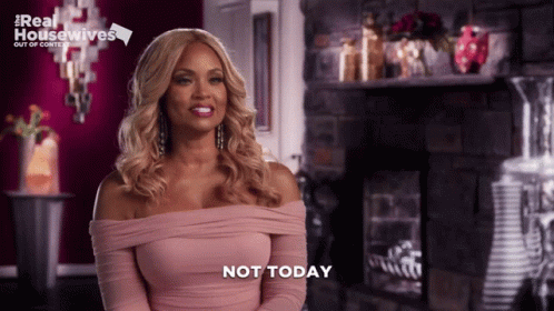 Real Housewives Glamorous Gizelle Bryant Not Today GIF