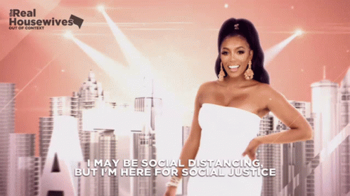 Real Housewives Woman In White Dress City GIF