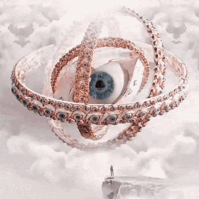 Real Life Angel With Multiple Eyes GIF